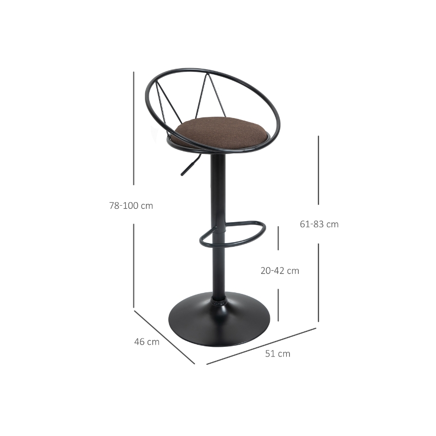Ghế quầy bar ngoài trời sắt sơn tĩnh điện: SG - 4142 - $hienthicat